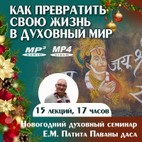 «КАК ПРЕВРАТИТЬ СВОЮ ЖИЗНЬ В ДУХОВНЫЙ МИР». Духовный семинар Е.М. Патита Паваны даса (Вячеслава Рузова) 