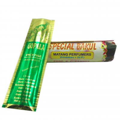 Благовония "BAKUL" (Упаковка 10 шт.) Натуральные благовония из Индии ручной работы. Изготовлены по старинным рецептам. Подходят для медитации. Источник силы, вдохновения, умиротворения. ​