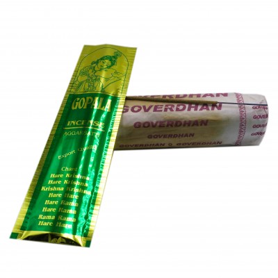 Благовония "GOVERDHAN" (Упаковка 10 шт.) Натуральные благовония из Индии ручной работы. Изготовлены по старинным рецептам. Подходят для медитации. Источник силы, вдохновения, умиротворения. ​