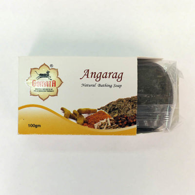 Аюрведическое мыло Gomata "Angarag" Этичное мыло из растительных жиров с ароматом трав. Содержит глину и натуральные противобактериальные компоненты.